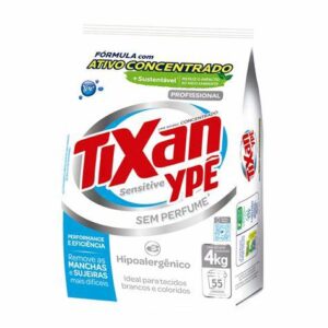 SABAO EM PO TIXAN YPE 4KG SENSITIVE SEM PERFUME - 1X4KG